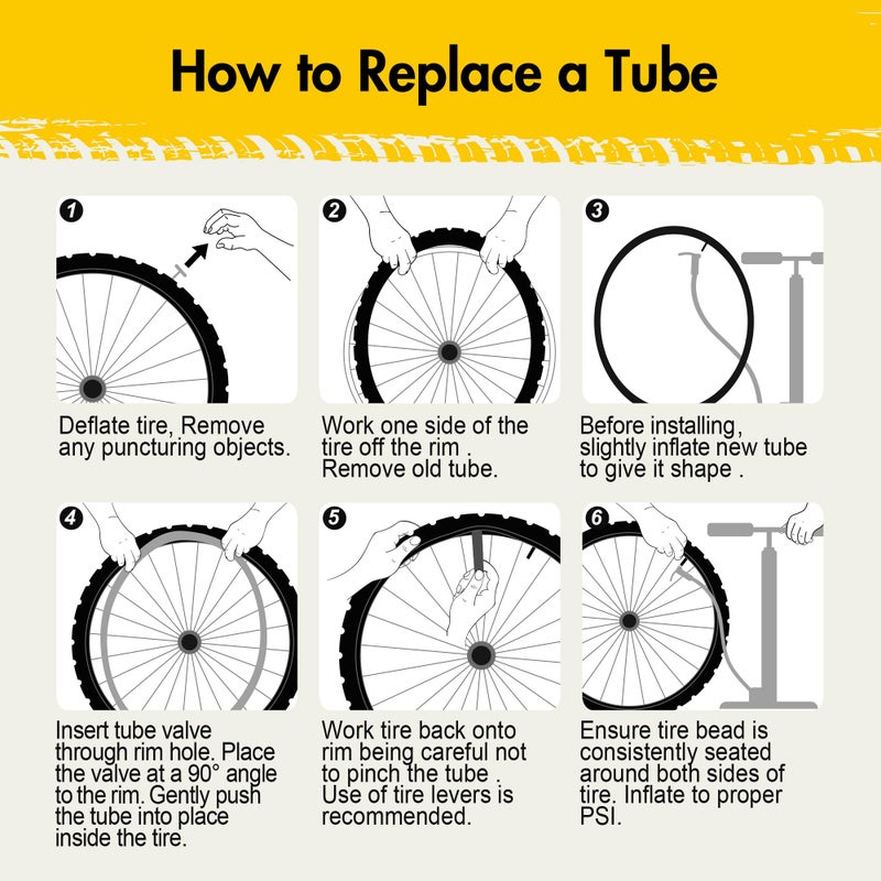 لوتفانسي أنابيب دراجة LotFancy 700C، قطعتان 700x35/43c أنبوب دراجة الطريق، صمام شريدر 48 مم، 700x35C 700x38C 700x40C 700x42C 700x43C أنابيب إطارات الدراجة، 40-622 28 بوصة × 1-5/8 × 1 1/2 أنبوب - Image 5